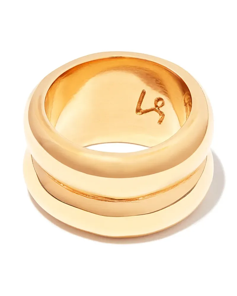 Loren Stewart Vergoldetes Double Puff Zigarrenband Gold
