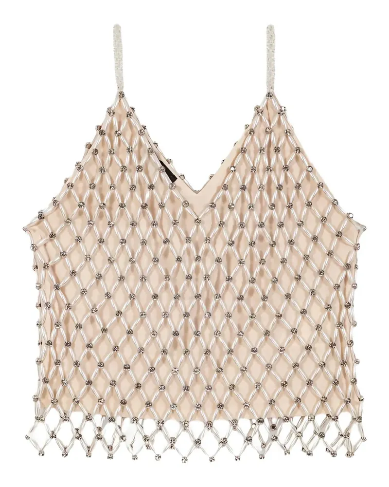 Maje Oberteil mit V-Ausschnitt - Nude Nude