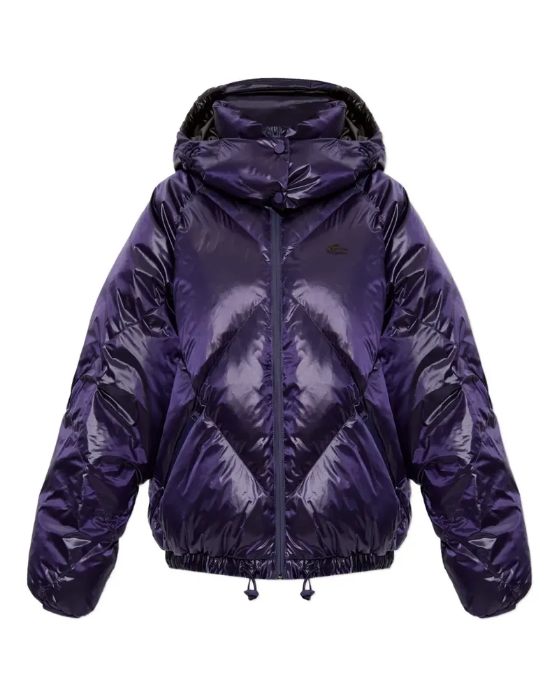 Lacoste hooded puffer jacket - Violett Violett