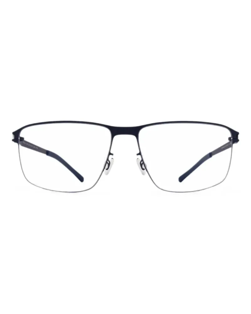 Mykita Chip rectangle-frame glasses - Blau Blau