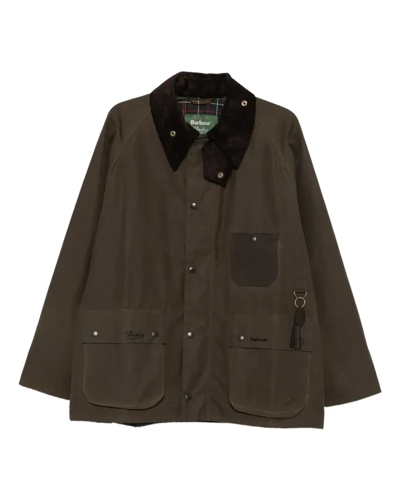 Barbour Mantel mit aufgesetzter Tasche - Grün Grün