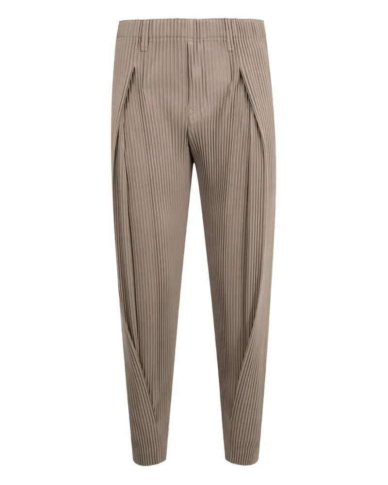 Issey Miyake Hose mit elastischem Bund - Grau Grau