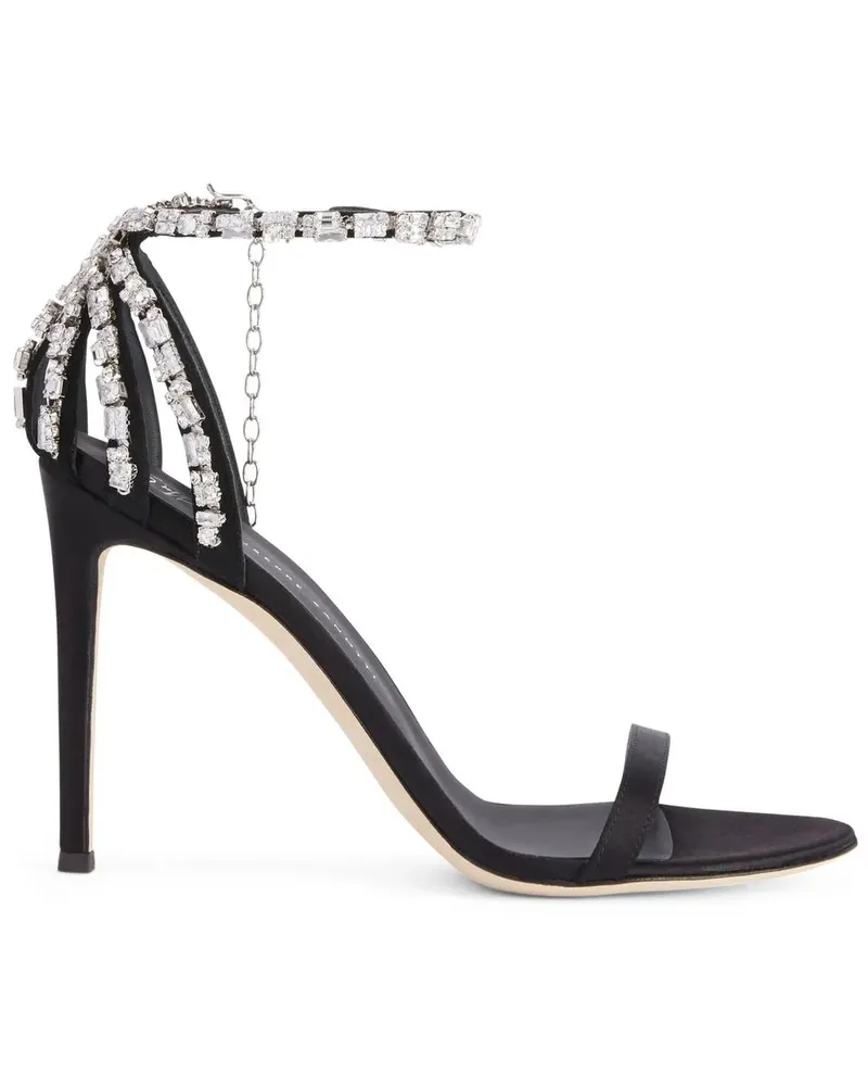 Giuseppe Zanotti Adele Sandalen 105mm - Schwarz Schwarz
