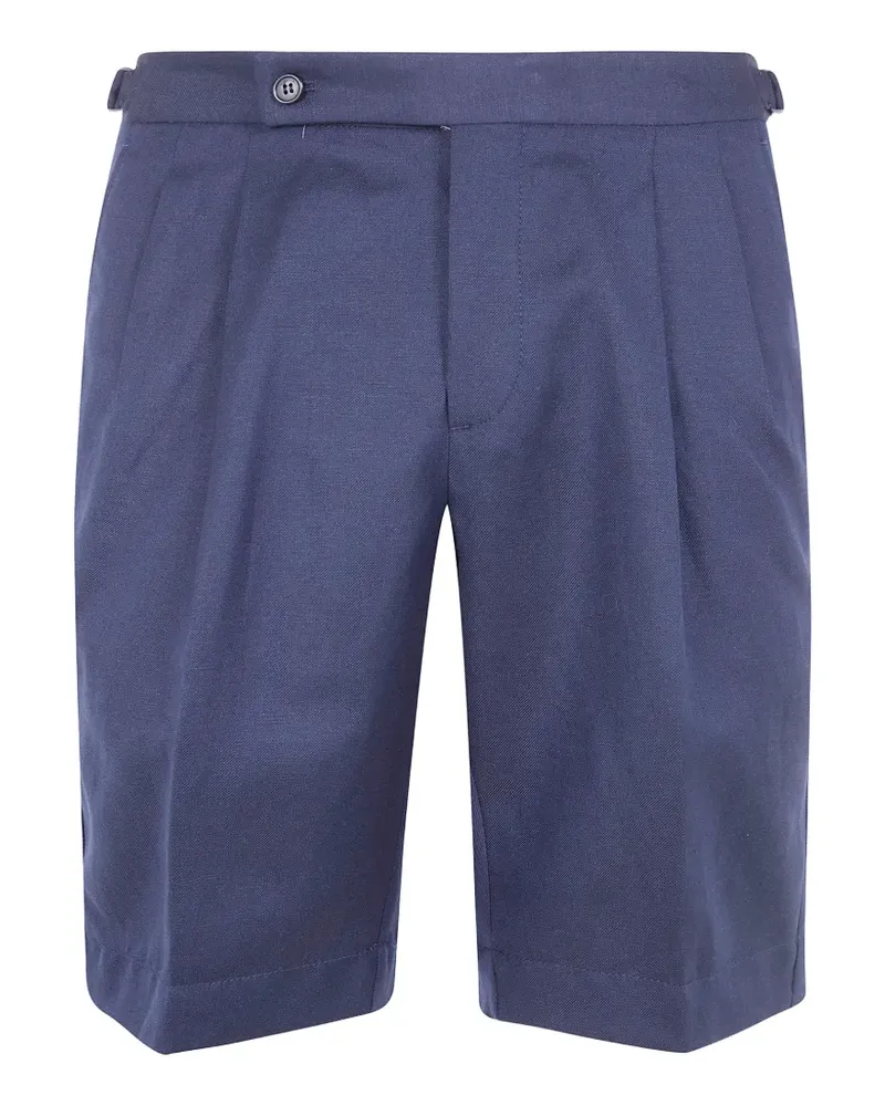 Incotex pleated short - Blau Blau