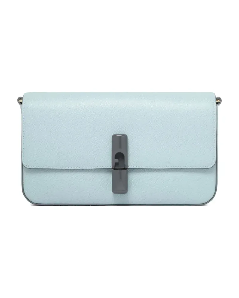 Furla Kleine Iride Schultertasche mit Clipverschluss - Blau Blau