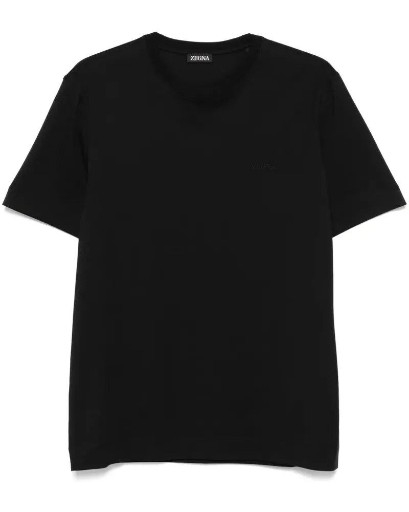 Ermenegildo Zegna Klassisches T-Shirt - Schwarz Schwarz