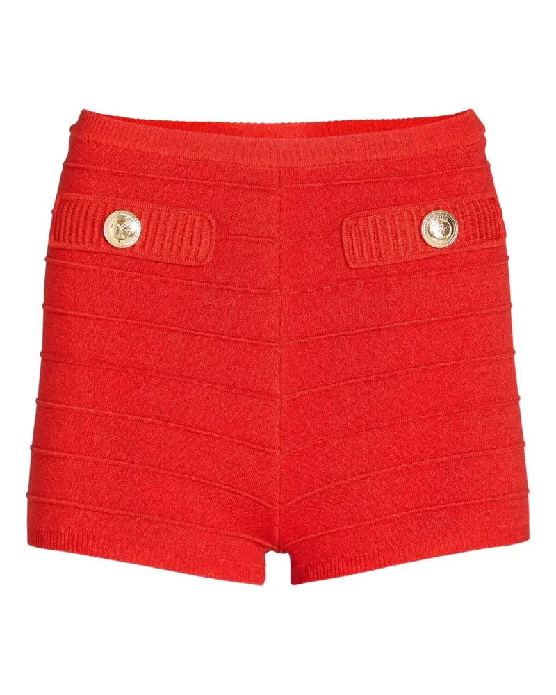 Retrofête Gestrickte Sandra Shorts mit Bandage - Rot Rot