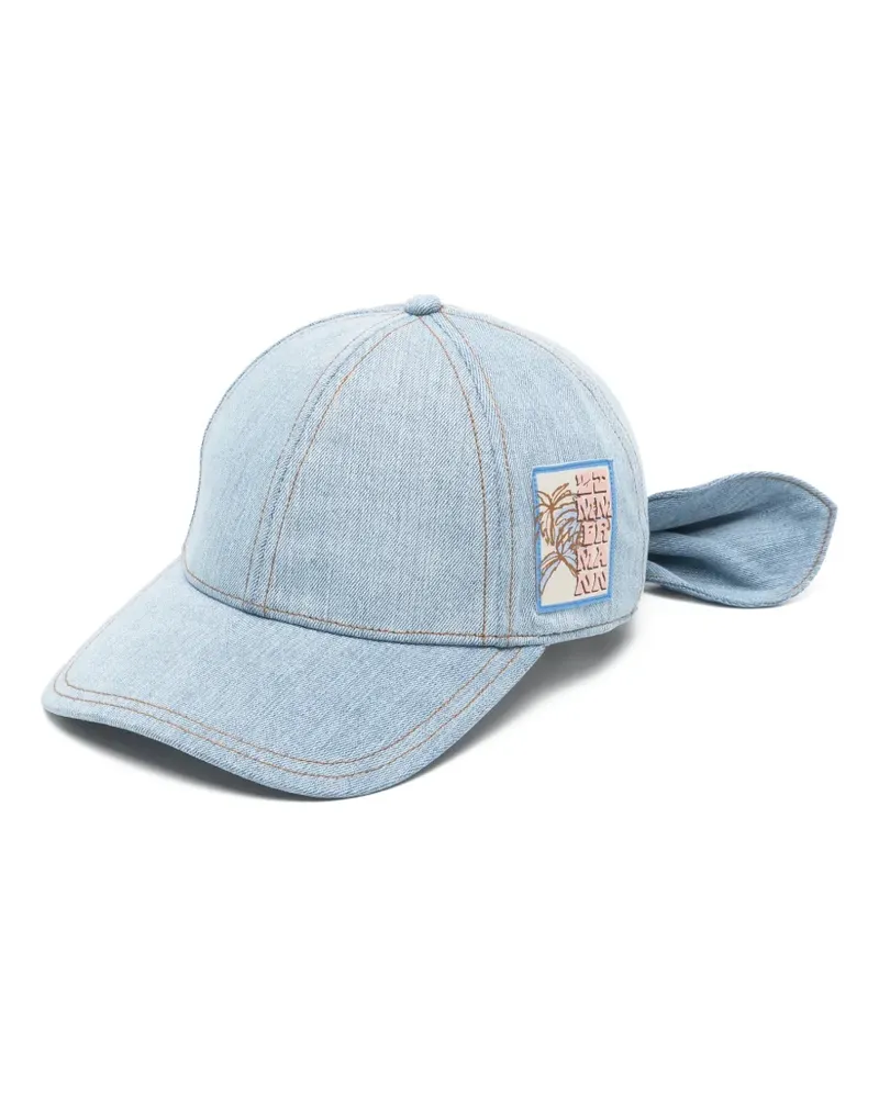 Zimmermann logo-patch denim baseball cap - Blau Blau