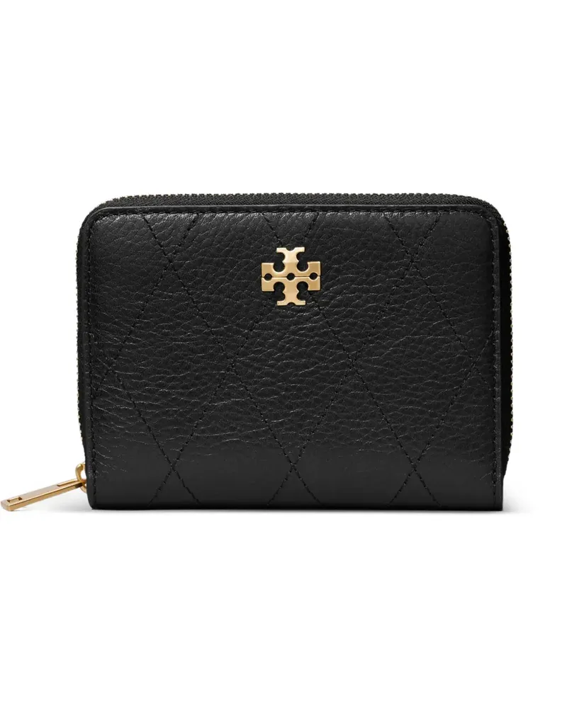 Tory Burch Kleines Charlie Portemonnaie - Schwarz Schwarz
