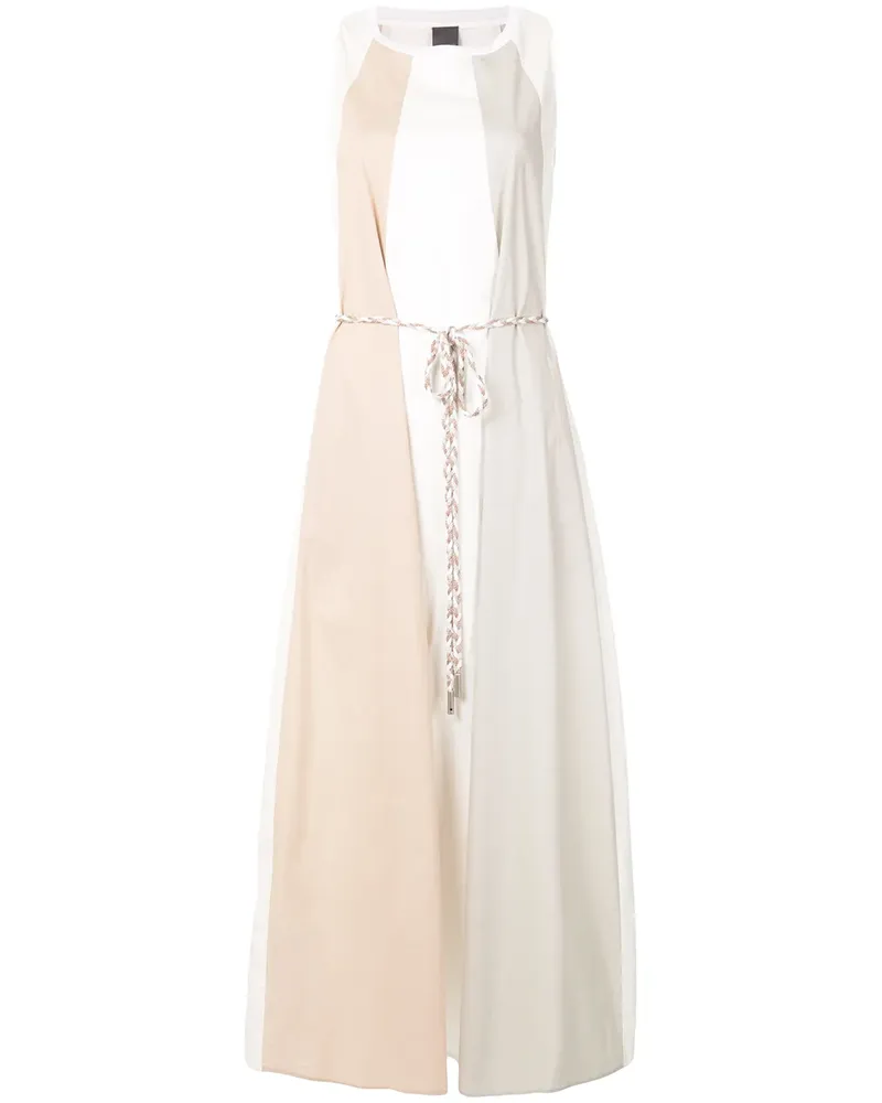 Lorena Antoniazzi Ärmelloses Maxikleid - Weiß Weiß