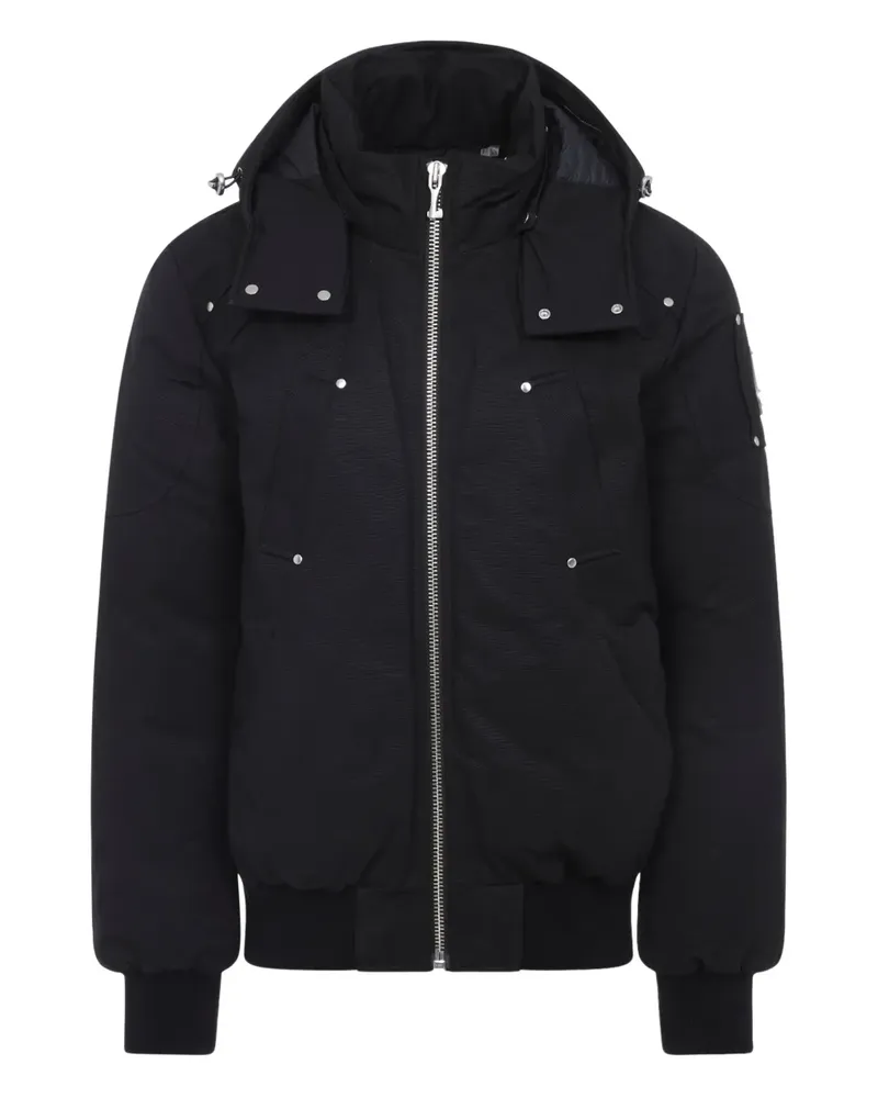 Moose Knuckles hooded down jacket - Schwarz Schwarz