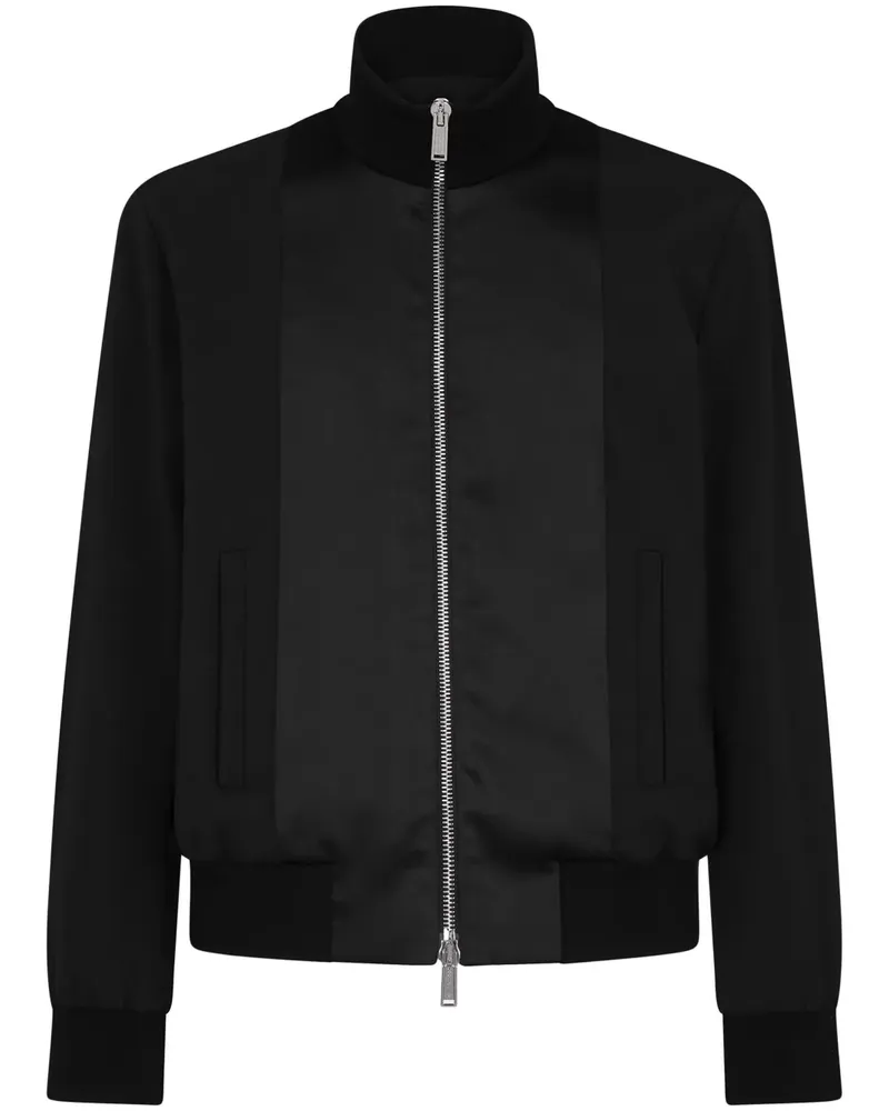 Dsquared2 Sportjacke mit Kontrasteinsätzen - Schwarz Schwarz