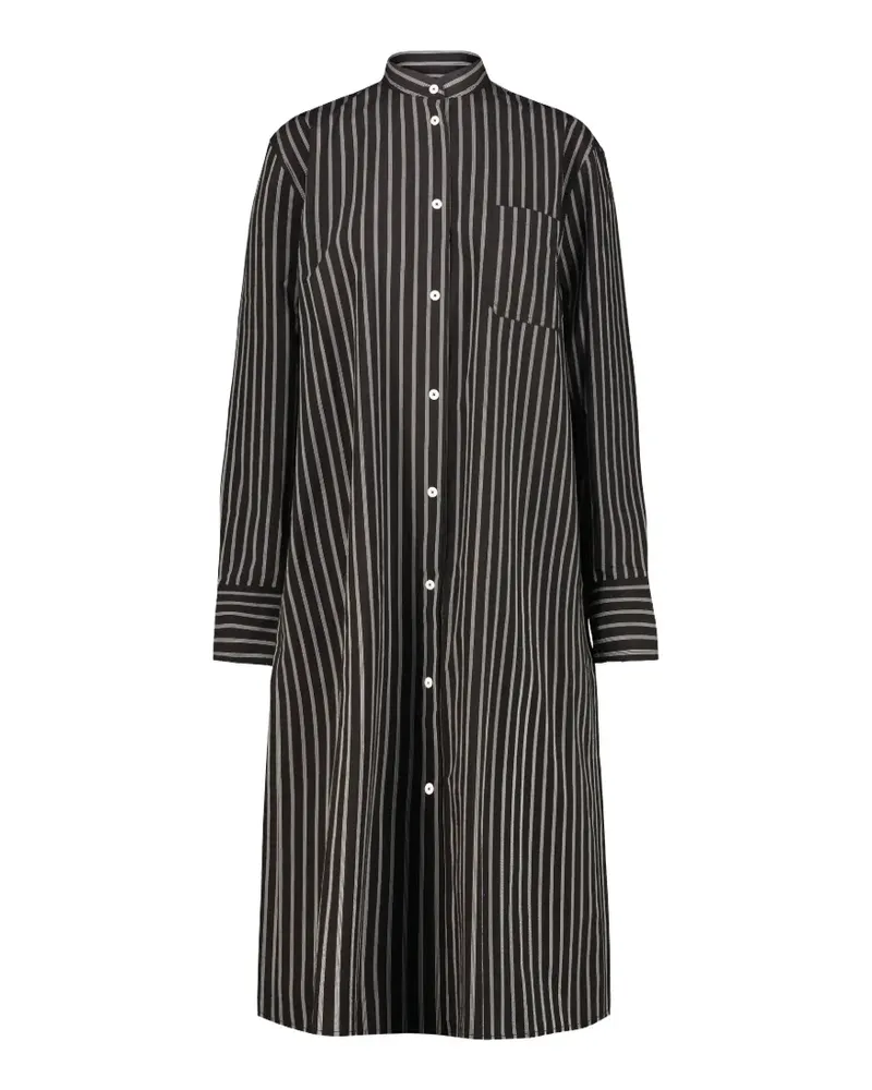 Totême striped cotton-poplin shirt dress - Schwarz Schwarz