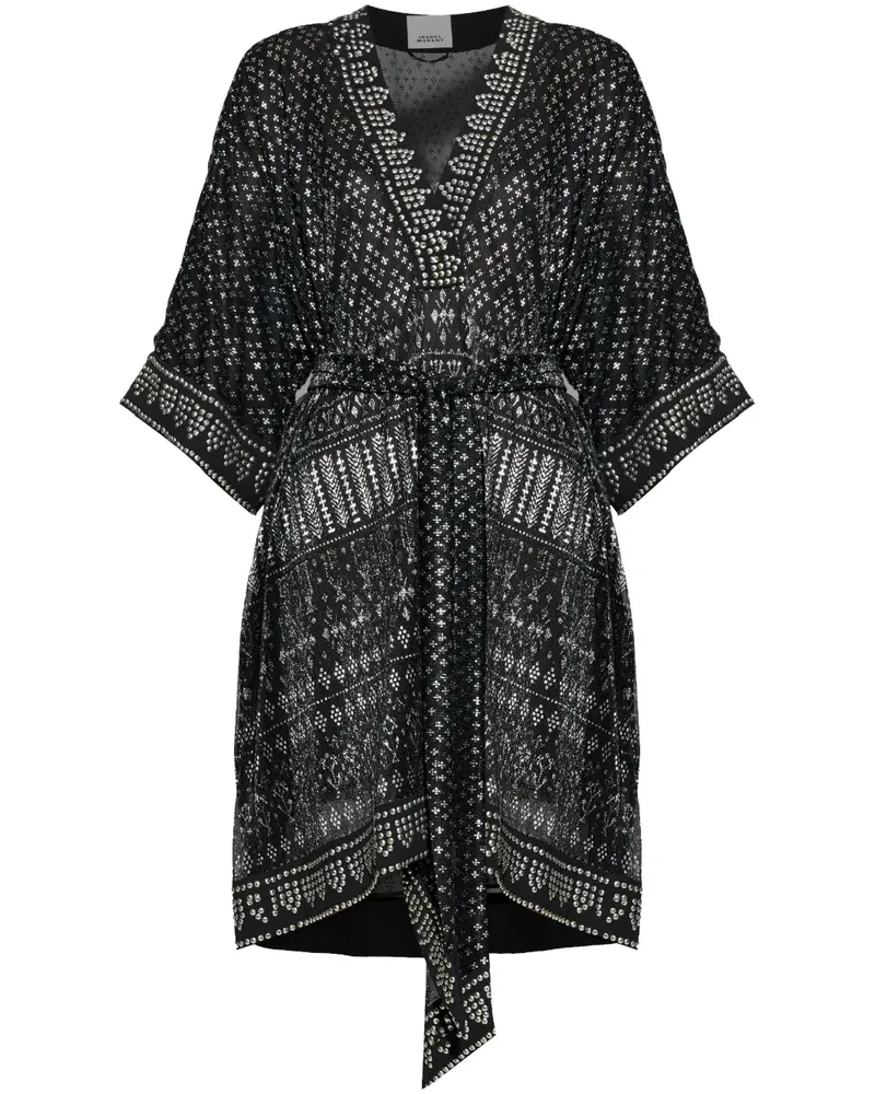 Isabel Marant Nawel Kleid - Schwarz Schwarz