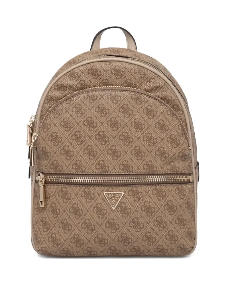 Guess Rucksack mit Monogrammmuster - Braun Braun
