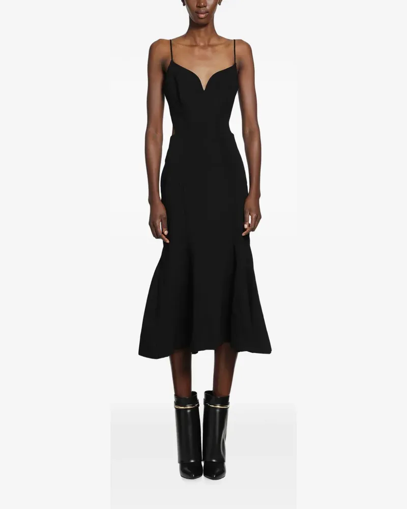 Givenchy open-back midi dress - Schwarz Schwarz