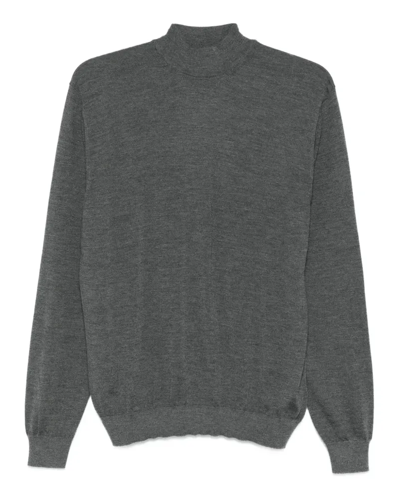 Malo Pullover mit Stehkragen - Grau Grau