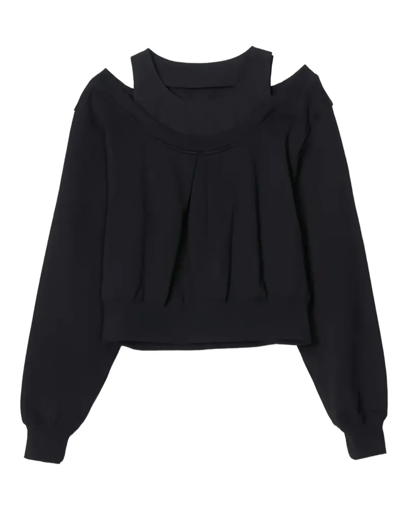 3.1 phillip lim Sweatshirt mit Cut-Out - Schwarz Schwarz