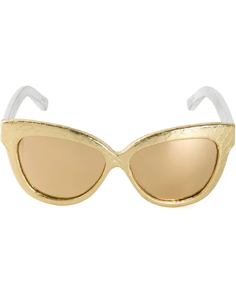 Linda Farrow 38' Sonnenbrille - Metallic Metallic