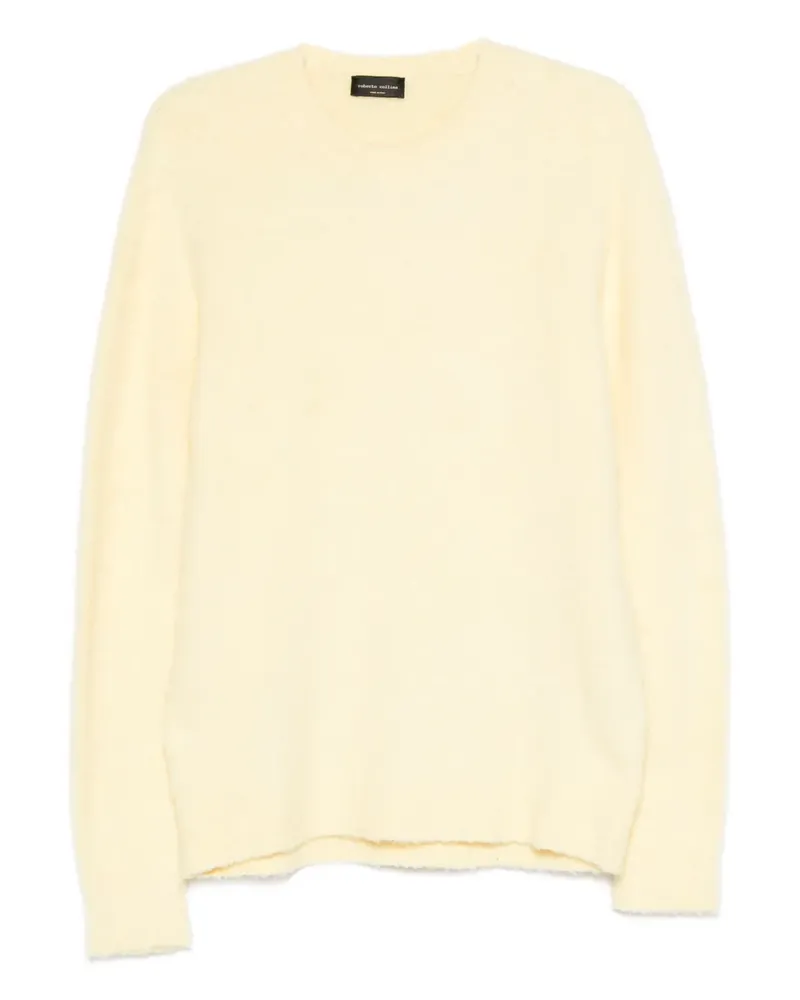 Roberto Collina Pullover mit Rundhalsausschnitt - Gelb Gelb