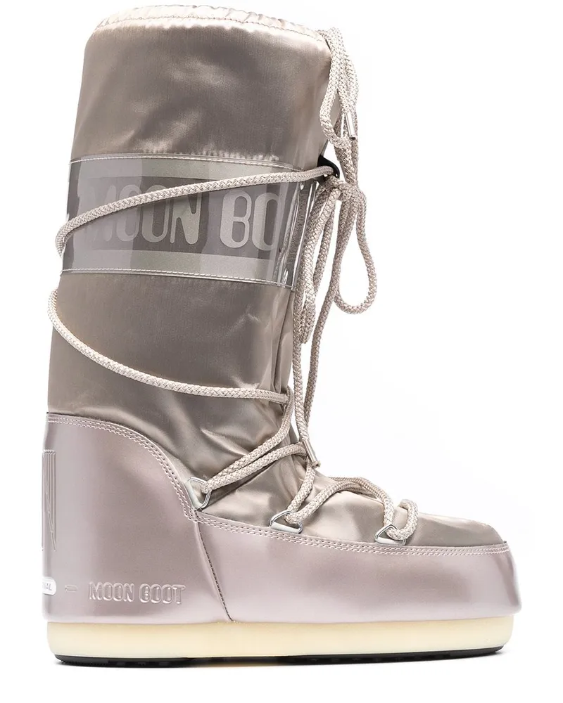 Moon Boot Klassische Schnürstiefel - Grau Grau