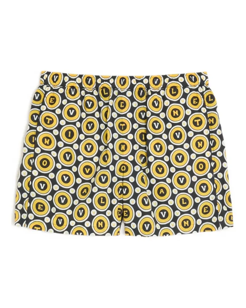 Valentino Garavani Badeshorts mit Bulles Royales-Print - Schwarz Schwarz