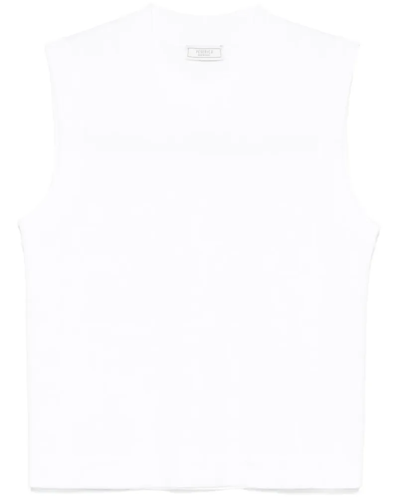Peserico Trägershirt aus Baumwolle - Weiß Weiß