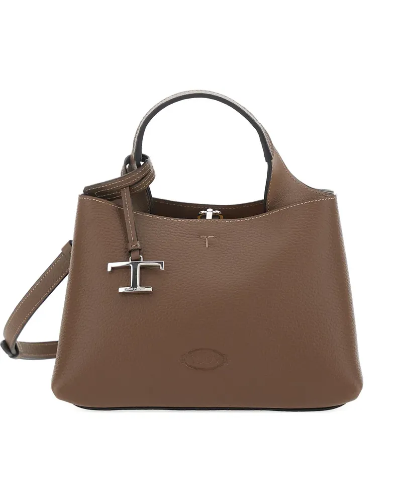 TOD'S logo-charm tote bag - Braun Braun