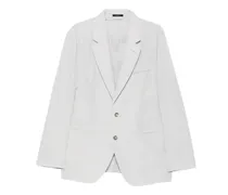 notch-lapel blazer - Grau