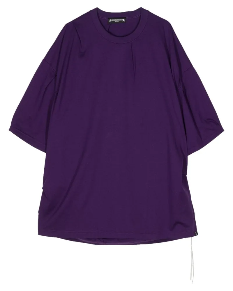 Mastermind World T-Shirt im Metallic-Look - Violett Violett