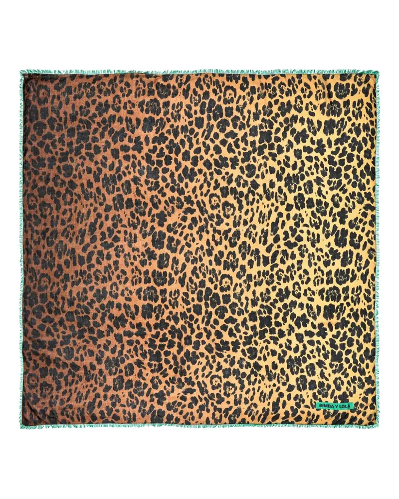 BIMBA Y LOLA Schal mit Animal-Print - Braun Braun