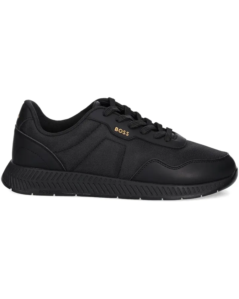 HUGO BOSS Sneakers mit Schnürung - Schwarz Schwarz