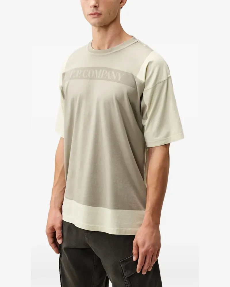 C.P. Company 24/1 T-Shirt mit Logo - Nude Nude