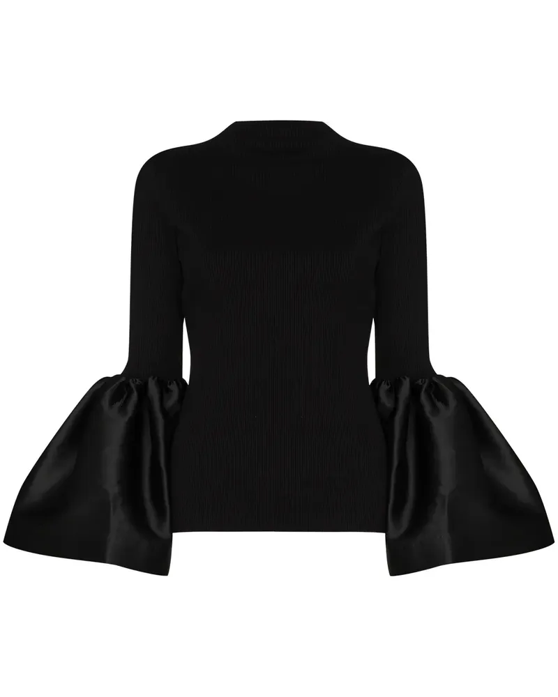 Marques ' Almeida Oberteil mit Puffärmeln - Schwarz Schwarz