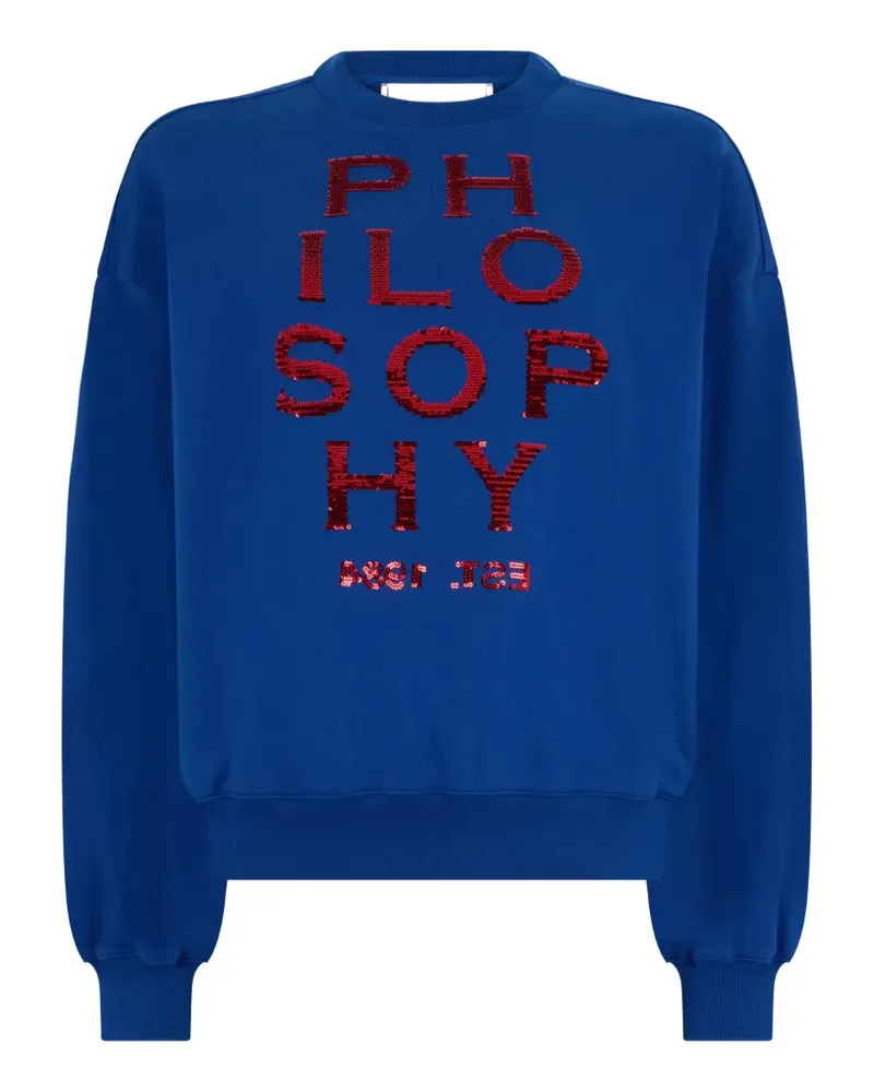 Philosophy Di Lorenzo Serafini sequin sweatshirt - Blau Blau