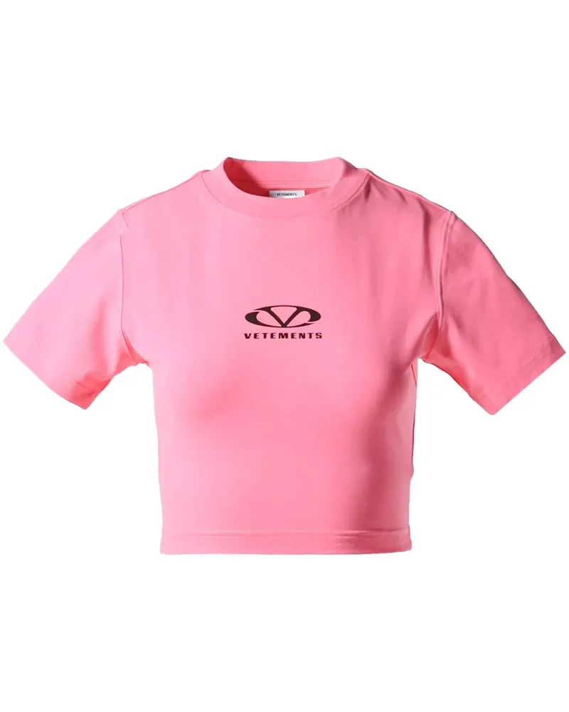 VETEMENTS T-Shirt aus Baumwolle - Rosa Rosa