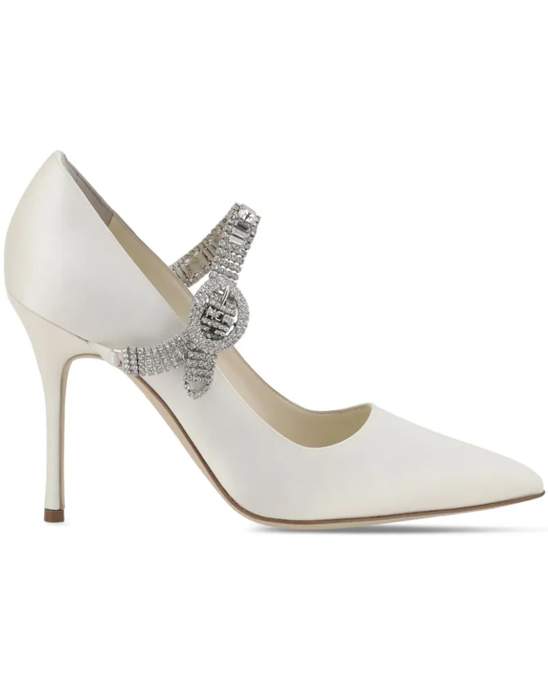 Manolo Blahnik Hangisi Pumps 105mm - Nude Nude