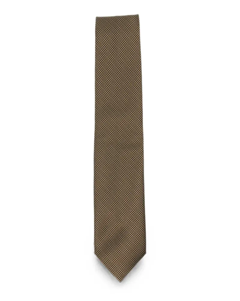 Tom Ford houndstooth-pattern tie - Braun Braun