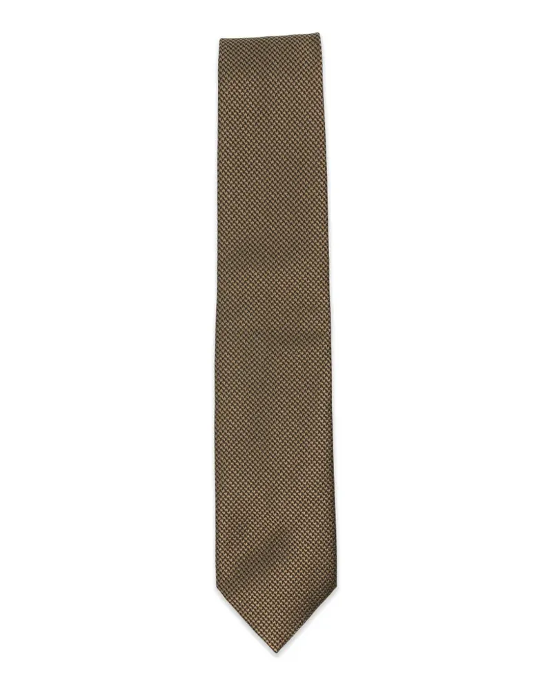 Tom Ford houndstooth-pattern tie - Braun Braun