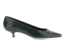 snake-print ultra-pointed pumps - Grün