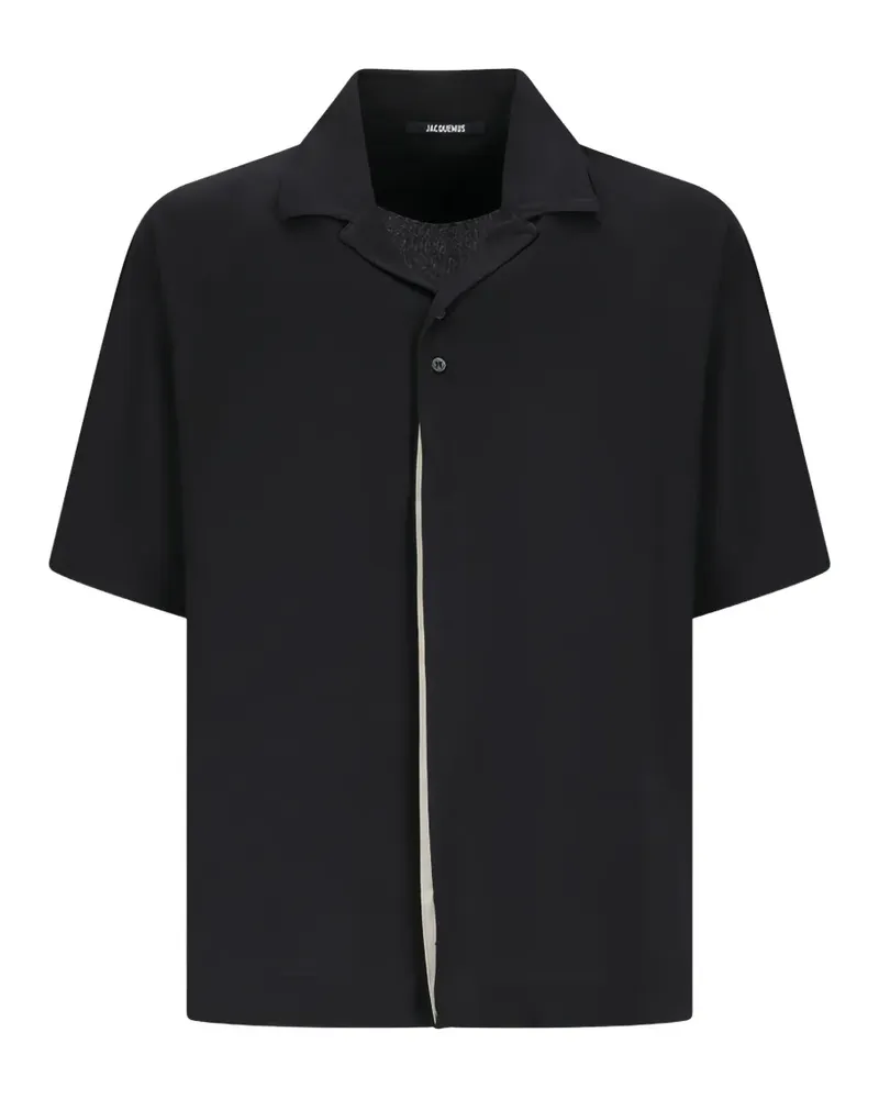 Jacquemus raglan-sleeve shirt - Schwarz Schwarz