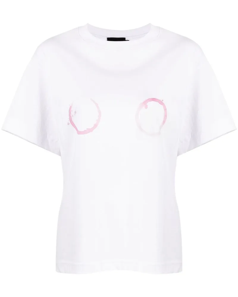 Puppets and Puppets T-Shirt mit grafischem Print - Weiß Weiß
