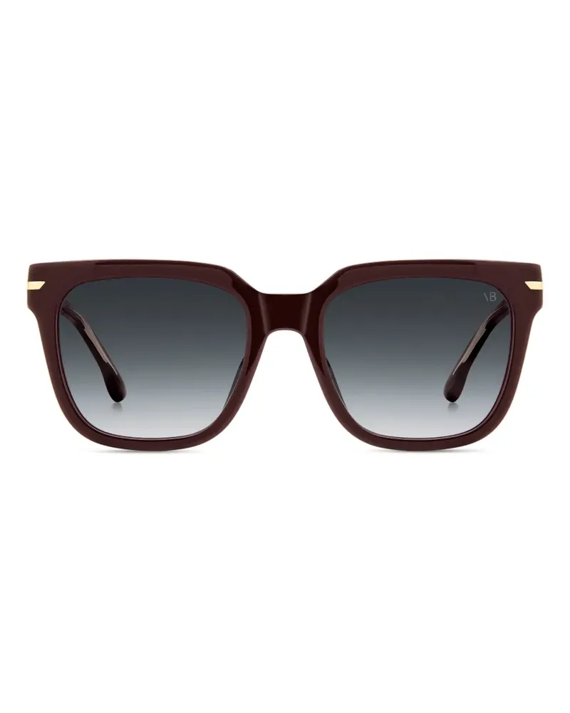 Victoria Beckham Sonnenbrille mit eckigem Gestell - Rot Rot
