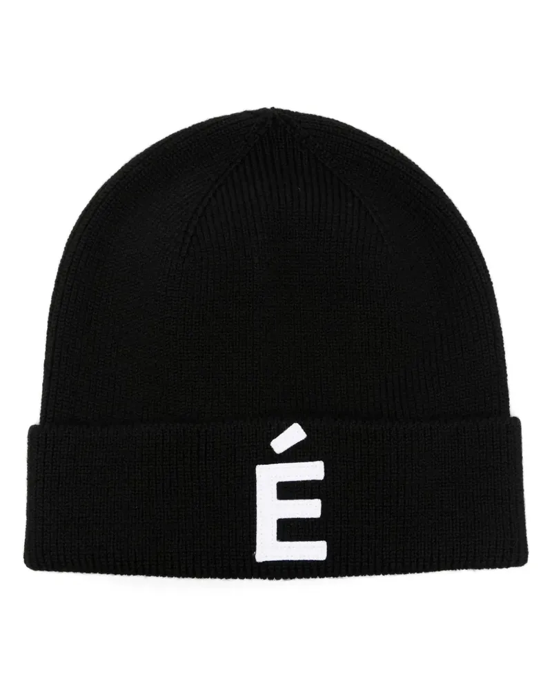 Études Studio Mütze mit Logo-Patch - Schwarz Schwarz