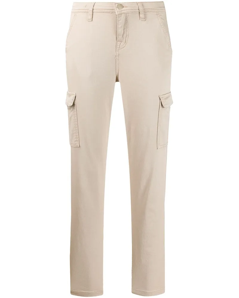 7 for all mankind Schmale Cropped-Hose - Nude Nude