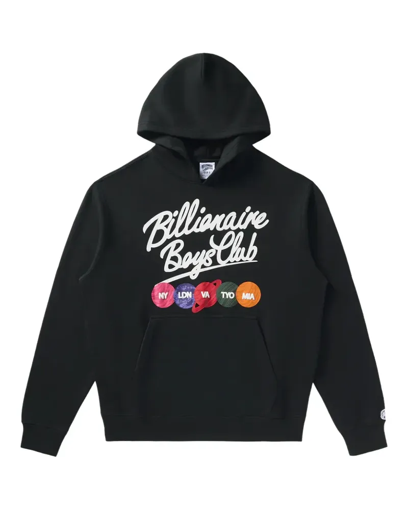 Billionaire Boys Club Script text-print hoodie - Schwarz Schwarz