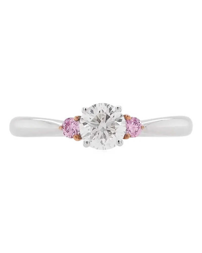HYT Jewelry 18kt Weißgoldring mit Diamant - Silber Silber