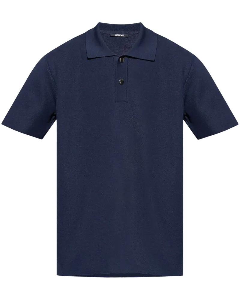 Jacquemus Le Polo Maille Poloshirt Blau