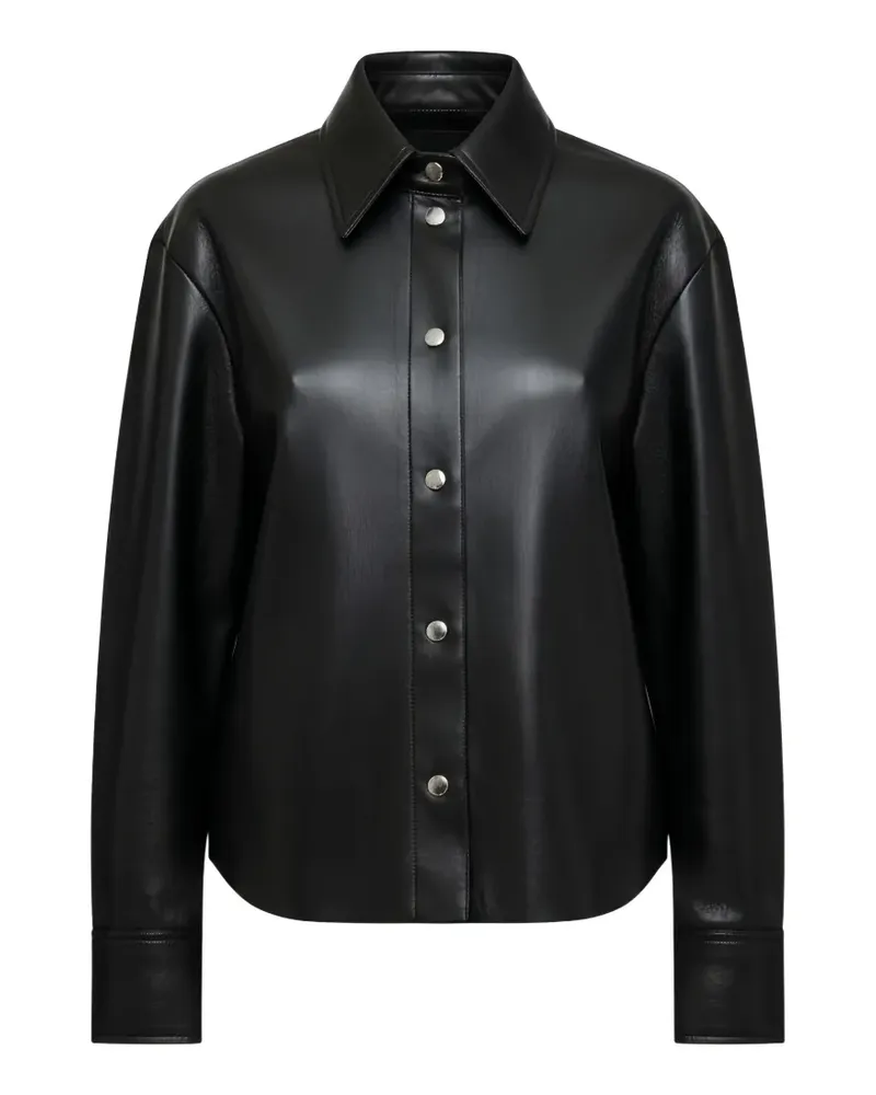 Nanushka Izna press-stud shirt - Schwarz Schwarz