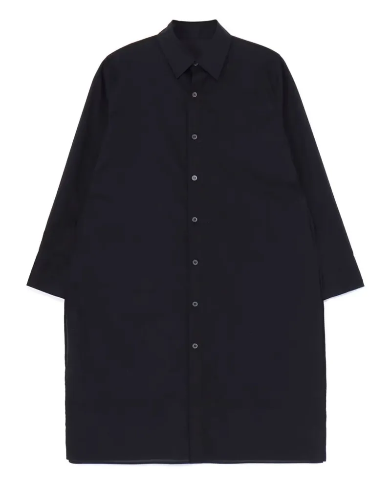 Yohji Yamamoto Hemd im Layering-Look - Schwarz Schwarz